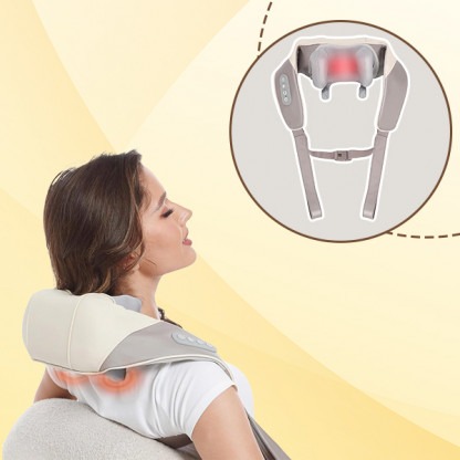 Masážny prístroj na krk a chrbát s teplom – RelaxPulse