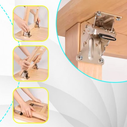 4x Skladací držiak s bezpečnostnou poistkou – FoldSafe