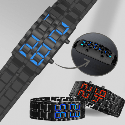 Digitálny LED náramkový hodinky - TechTime